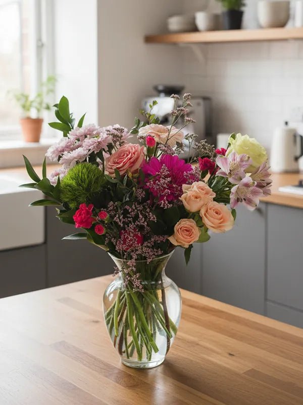 Bouquet de Fleurs Tendresse Éclatante - Fleuriste Binette et filles - Montréal Montréal