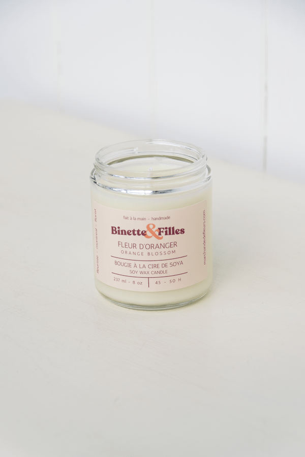 Bougie Fleur d'oranger - Fleuriste Binette et filles - Montréal Montréal
