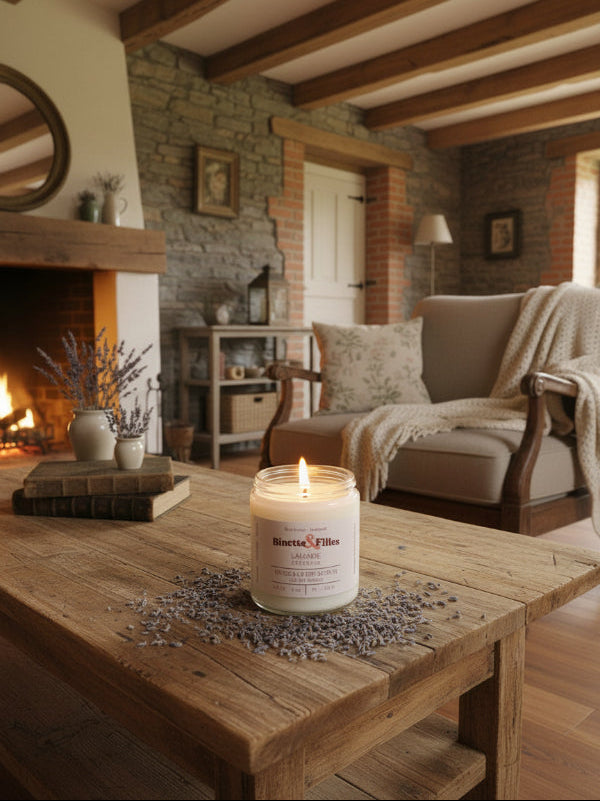 Bougie Lavande - Fleuriste Binette et filles - Montréal Montréal