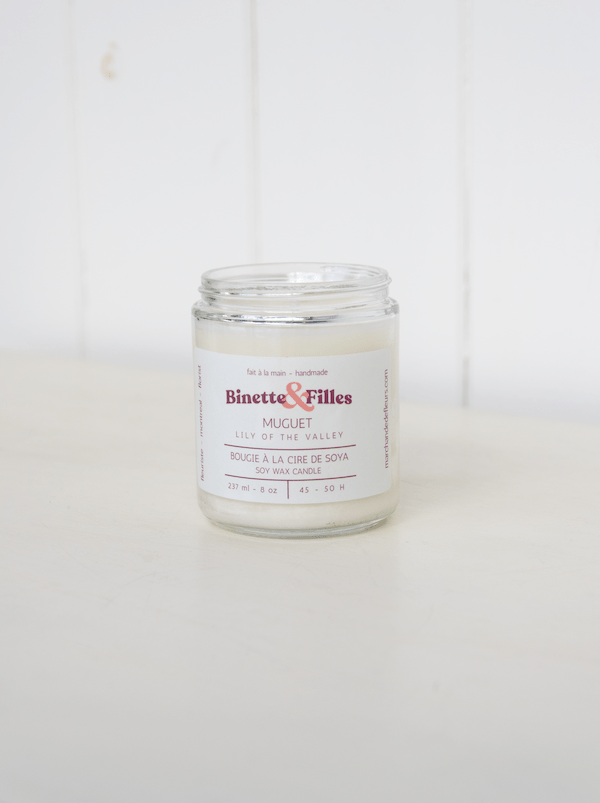 Bougie Muguet - Fleuriste Binette et filles - Montréal Montréal