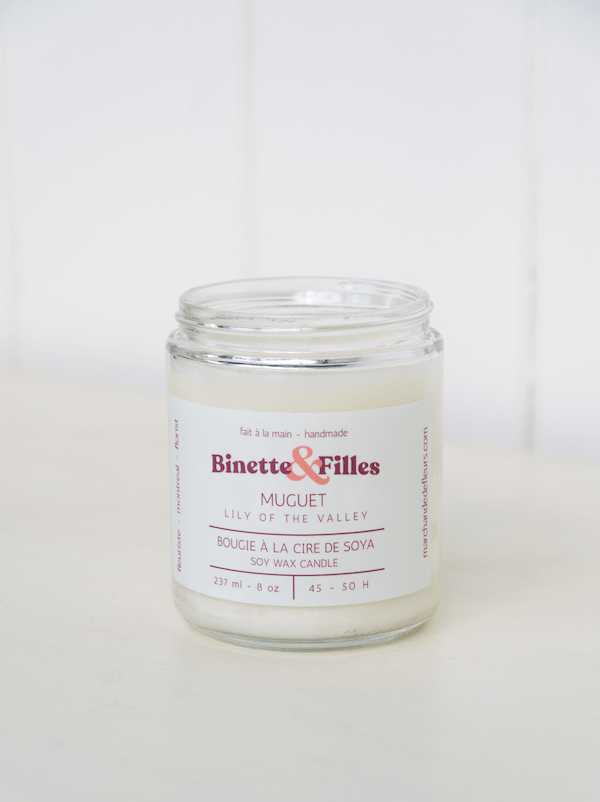 Bougie Muguet - Fleuriste Binette et filles - Montréal Montréal