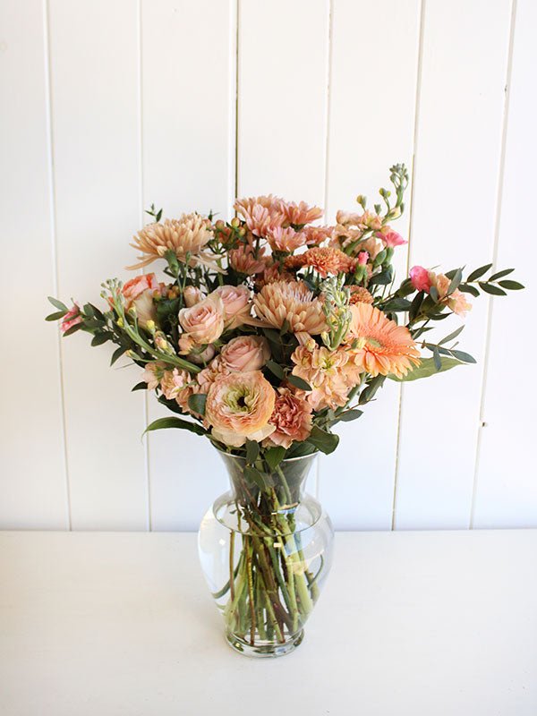 Bouquet de Fleurs Rêve de Pêche - Fleuriste Binette et filles - Montréal Montréal