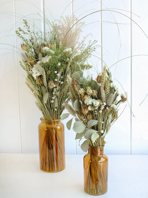 Bouquet de fleurs séchées 'Bal en blanc' - Fleuriste Binette et filles - Montréal Montréal