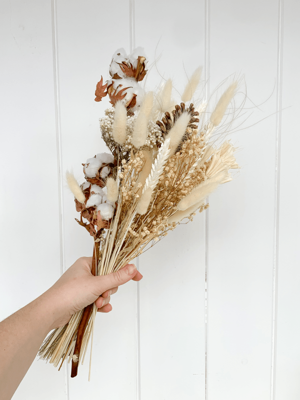 Bouquet de fleurs séchées Charme rustique - Fleuriste Binette et filles - Montréal Montréal
