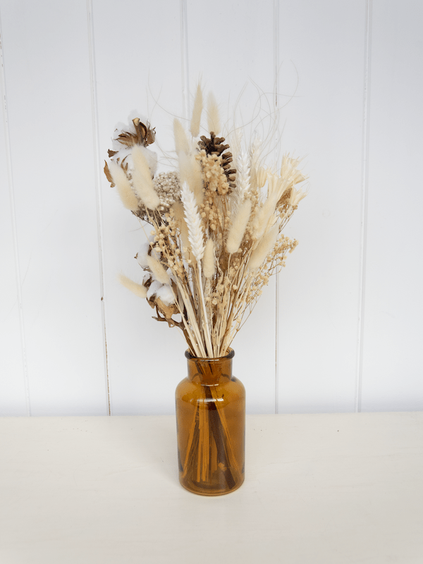 Bouquet de fleurs séchées Charme rustique - Fleuriste Binette et filles - Montréal Montréal