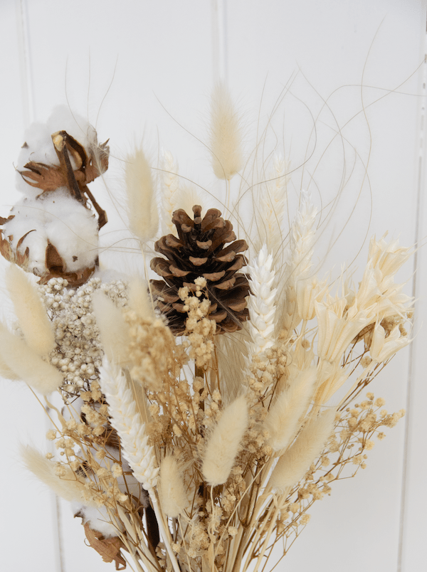 Bouquet de fleurs séchées Charme rustique - Fleuriste Binette et filles - Montréal Montréal
