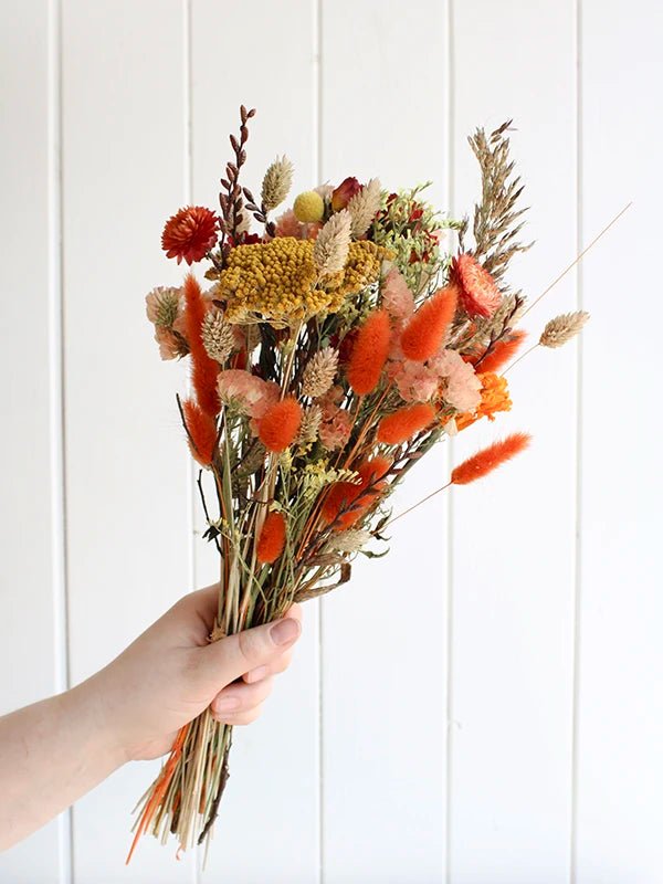 Bouquet de fleurs séchées Marmelade - Fleuriste Binette et filles - Montréal Montréal