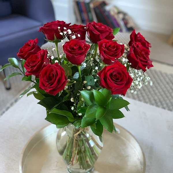 Bouquet de roses Amour et élégance - Fleuriste Binette et filles - Montréal Montréal