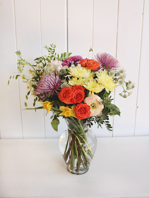 Bouquet de fleurs festif aux couleurs vives