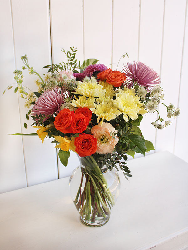 Bouquet de fleurs festif aux couleurs vives