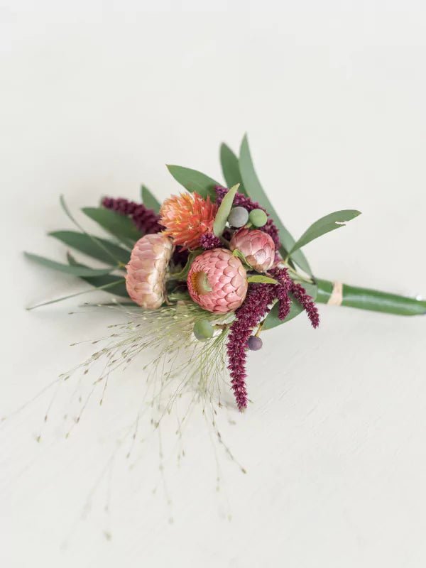 Boutonnière - Automne - Fleuriste Binette et filles - Montréal Montréal