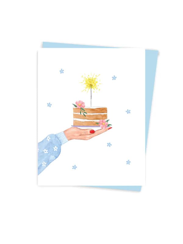 Carte de souhaits 'Gâteau d'anniversaire' - Fleuriste Binette et filles - Montréal Montréal