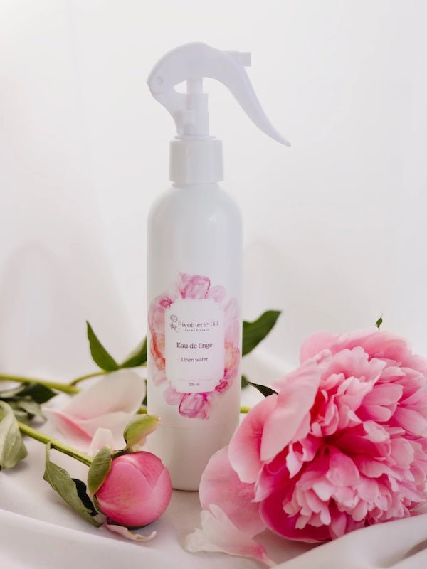 Eau de linge Pivoine - Fleuriste Binette et filles - Montréal Montréal