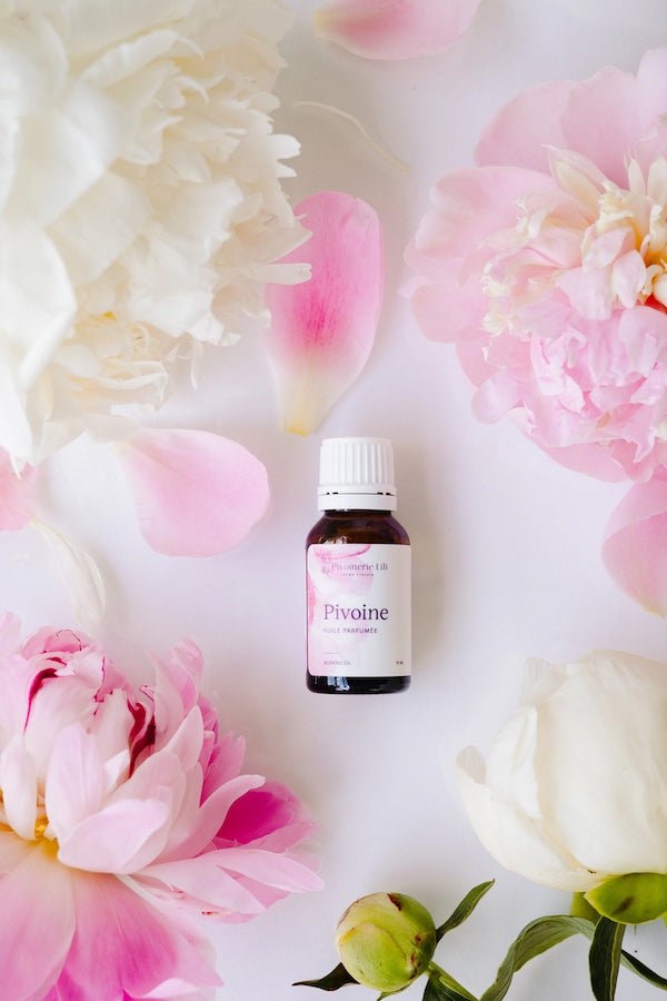 Huile parfumée Pivoine - Fleuriste Binette et filles - Montréal Montréal