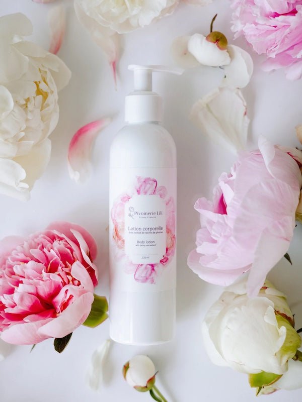 Lotion pour le corps anti - âge Pivoine - Fleuriste Binette et filles - Montréal Montréal