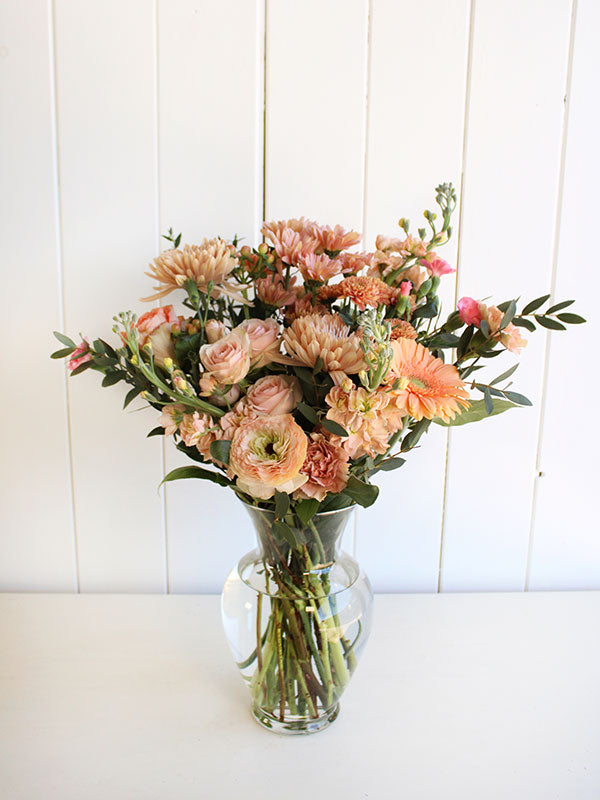 Bouquet de fleurs rêve de pêche