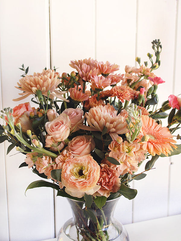 Bouquet de fleurs rêve de pêche