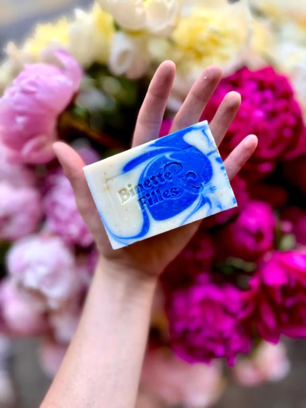 Savon aux fleurs du Québec - Centaurée & Menthe - Fleuriste Binette et filles - Montréal Montréal