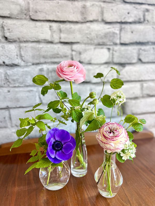 Trio de soliflores - Fleuriste Binette et filles - Montréal Montréal