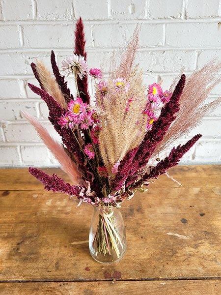 Bouquet de fleurs séchées - Fleuriste Binette et filles - Montréal Montréal